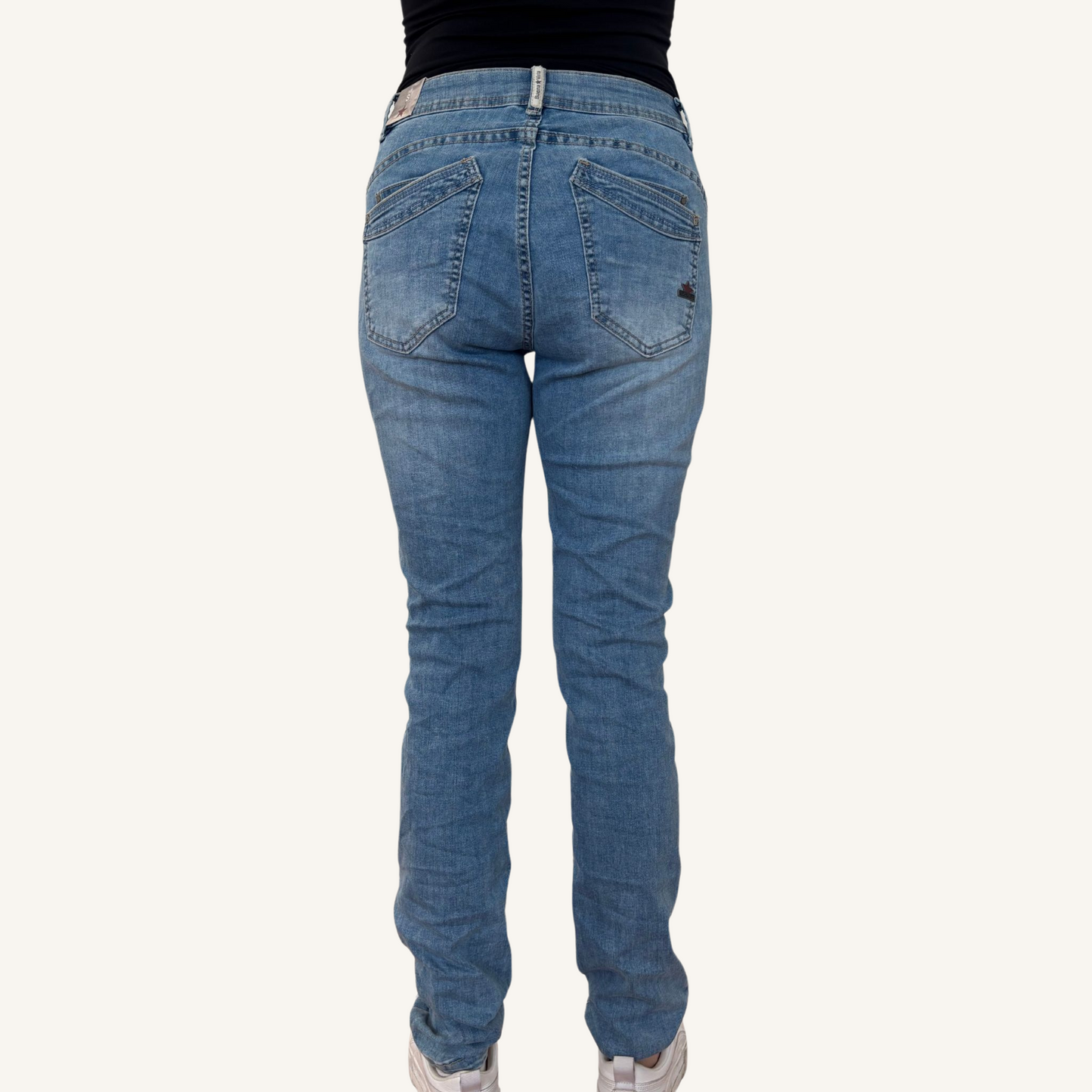 Malibu-Zip high stretch denim